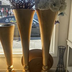 XL Gold Vases