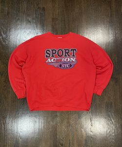 80s Lee Sport red crewneck sweatshirt