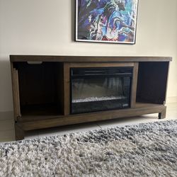 Electric Fireplace TV Console Stand