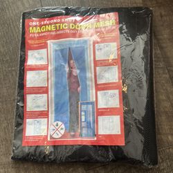 Mesh magnetic door screen