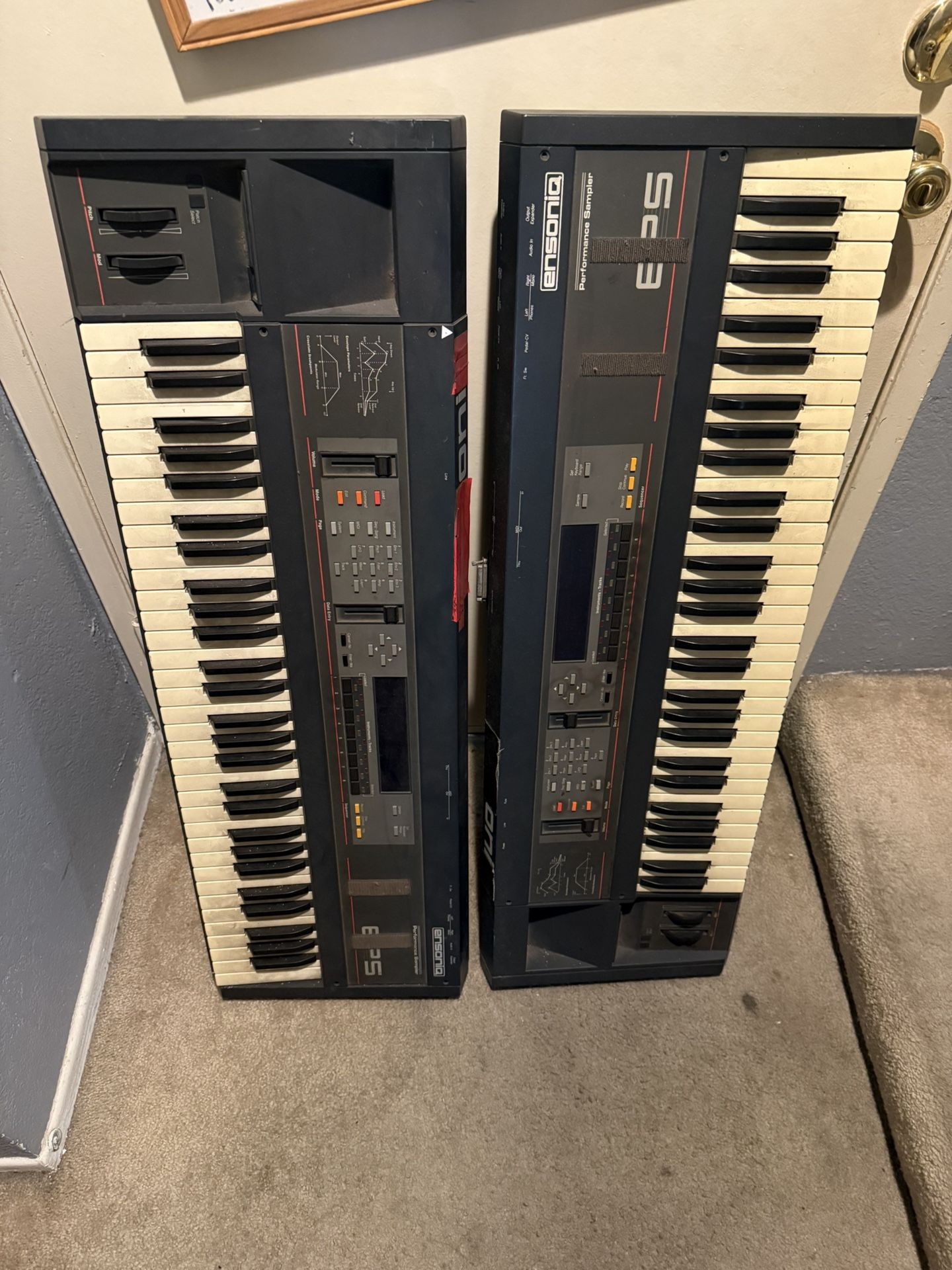 2x Ensoniq EPS Sampler / Synthesizer 1x For Parts Close To 100 Sample Disks 
