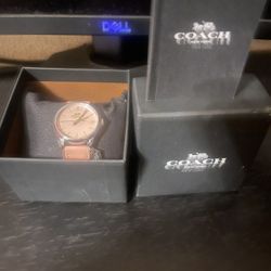 Coach Woman’s Leather Watch 