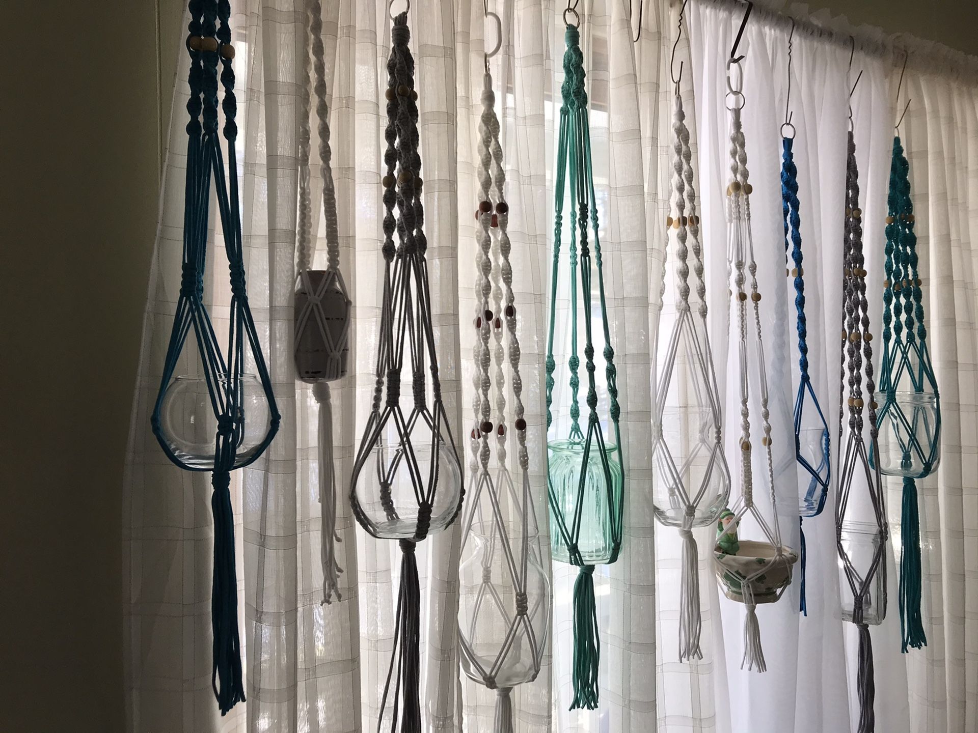 Beautiful T-Shirt material plant hangers