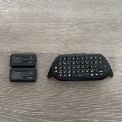 Xbox One Keyboard And PowerA Rechargeable Battery 