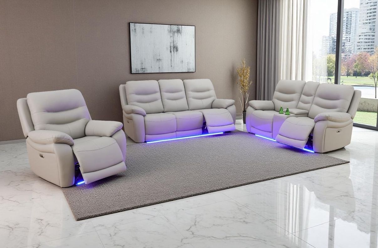 New Power Reclining 3-Pc Set — Sofa • Loveseat • Chair
