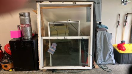 Double pane window, 60 inch W 48 inch H