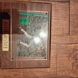 David Justice Collectors Plaque 