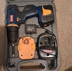 Ryobi 12V Cordless Drill Kit w/ 2 Batteries, Charger & Case