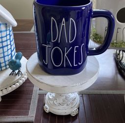 Beautiful Rae Dunn Blue Dad Jokes Coffee Mug ! Great For Father’s Day 