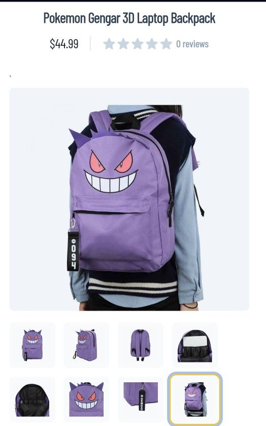 Gengar 3D Laptop Backpack