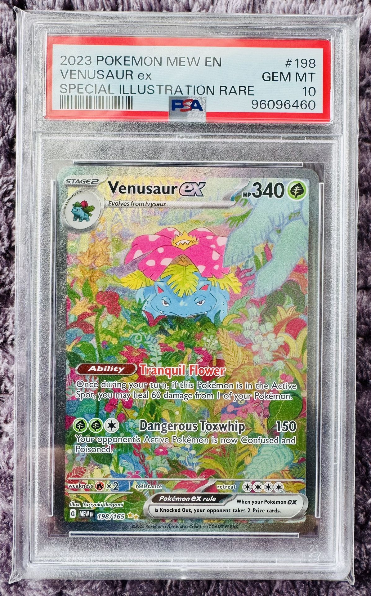 Venusaur SIR - 2023 Pokemon 151 MEW - Special Illustration Rare - PSA 10 Gem Mint