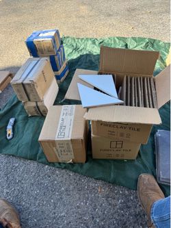 Fireclay Tile White Wash Designer Tile – 2 New Boxes + 1 Partial – $450 OBO