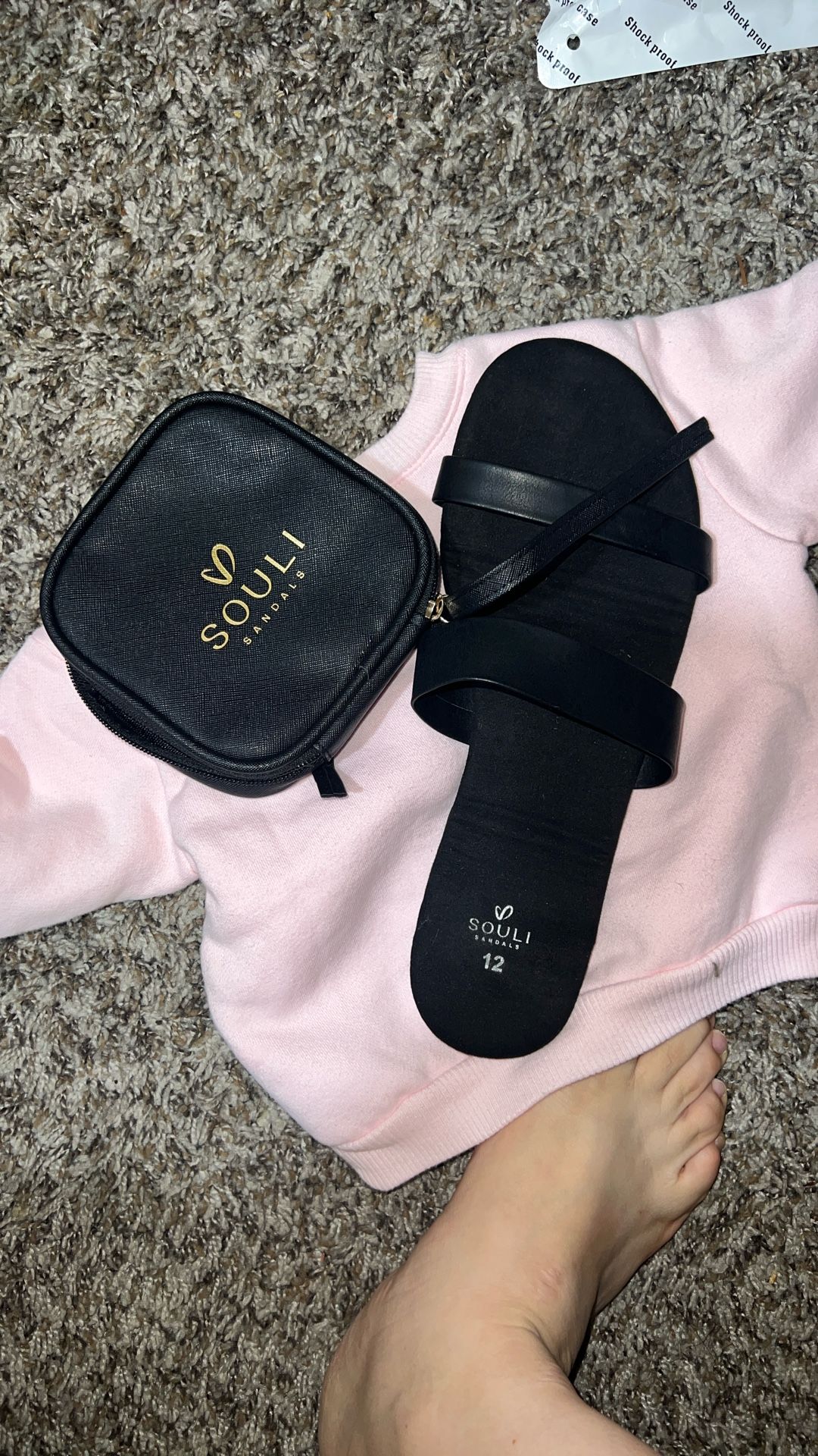 Foldable vegan sandals