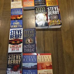 Steve Berry Book Lot Of 12 Cotton Malone 1-5, 7-10 Columbus Romanov Third Secret