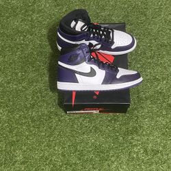 Jordan 1 Retro High Court Purple White Size 11 Men $200.00