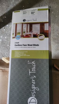 2in Cordless Faux Wood Blinds