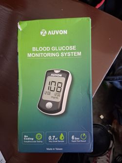 Auvon Brand New Blood Glucose Monitoring System