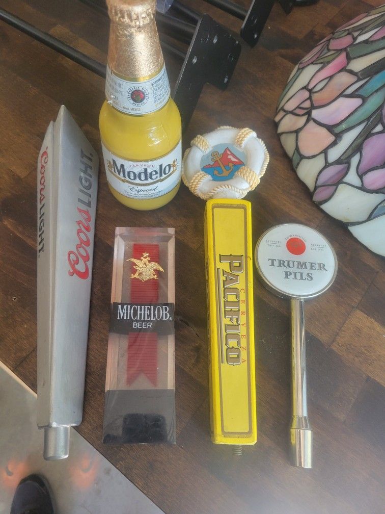 Beer tap handles.