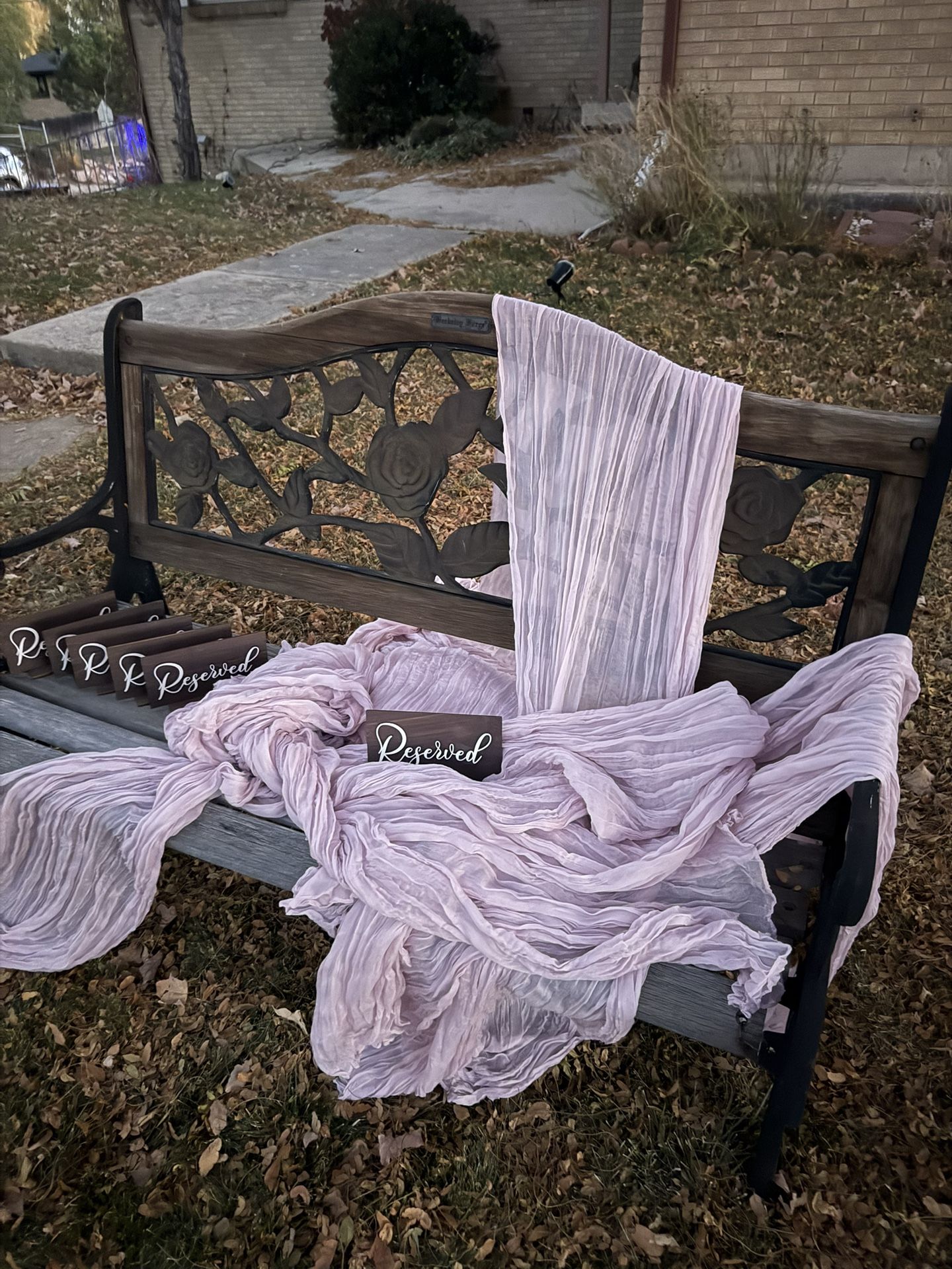 12 Foot Lavender Table Runners Qty 4