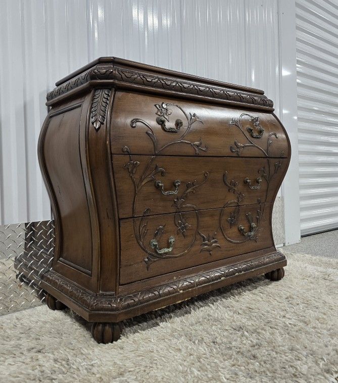 Vintage Carved Chest / Dresser
38" W x 17" D x 33" H