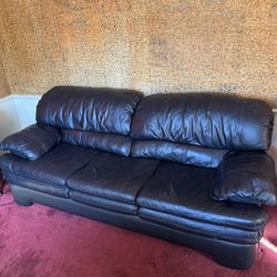 Black Leather Couch