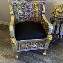 Egyptian Throne Chair (King Tut Replica)