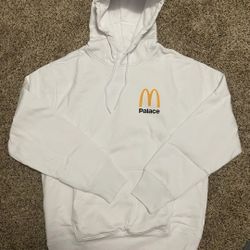 Palace x McDonald’s Logo Hoodie White Pullover Sweatshirt - (XL)