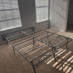 Queen Bed Frame – Converts to Twin & Folds for Easy Storage!
