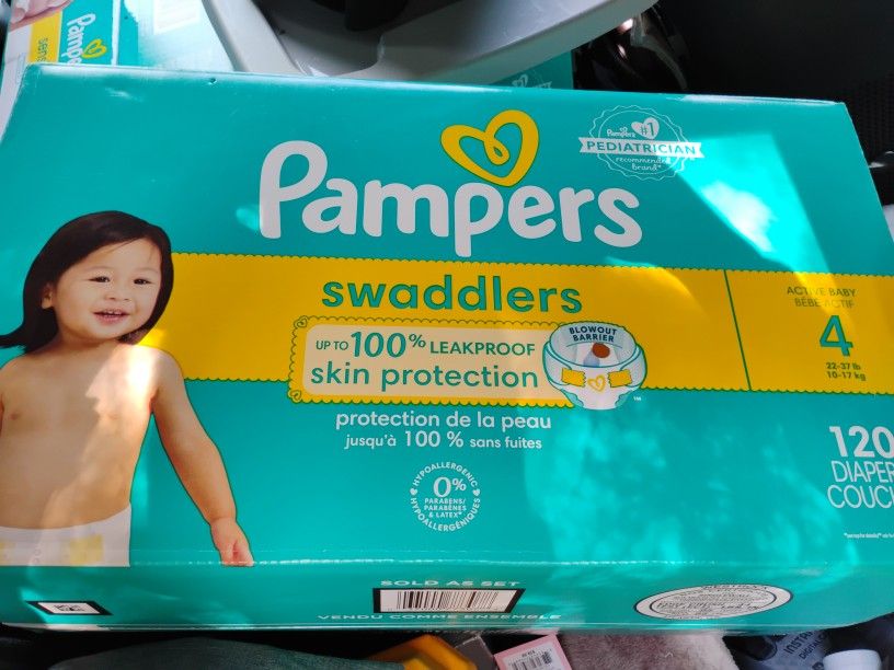 Two Packs Pampers