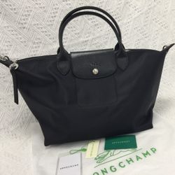 Longchamp Le Pliage Neo Tote Bag size  Large Black