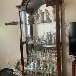 Beautiful Cherry Wood Curio Cabinet