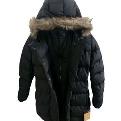 The North Face Women’s New Dealio Down Parka 550-Down Hooded Parka SZ 3XL XXXL Black with removable faux hair Winter Warm Jacket  New with Tags as pic