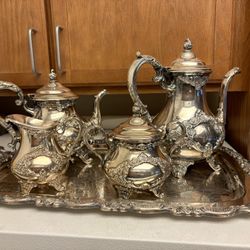 Antique Silver plated tea set