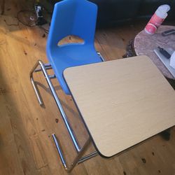 Desk Chair Student Sled Combo