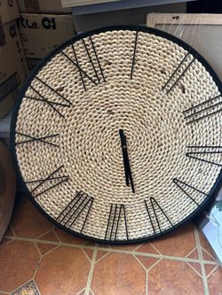 Woven wall watch 24in large