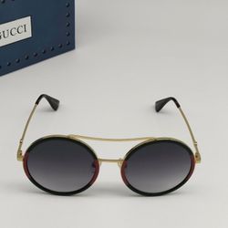 GUCCI GG0061S 003 Round Oval GREY GRADIENT Women's Sunglasses 