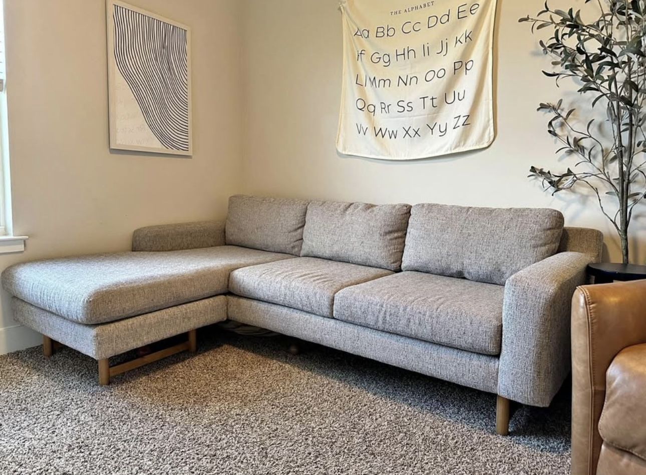 West elm Sectional ( Delivery Available )