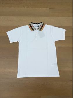 Burberry white polo shirt