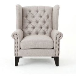 Brand New Osvaldo 29.75" Wide Tufted Polyester Wingback Chair