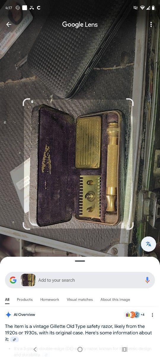 Vintage Gillette Gold Tone
