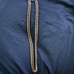 stainless steel gold plated chain