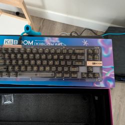 KiiBOOM Phantom 68 – Transparent Mechanical Keyboard (Purple / Jacaranda Switches) OBO