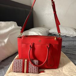 Tory Burch Purse And Wallet. Used