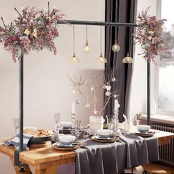 The Table Rod Stand with Clamps Adjustable H(19)