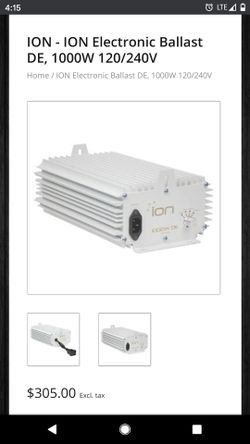 Ion Ballast with shield and light bulb