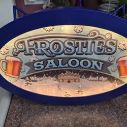 FROSTIES SALOON BAR SIGN NEW