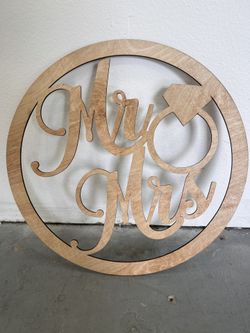 Mr And Mrs Wood Sign