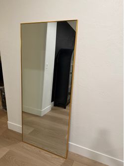 Gold full length mirror