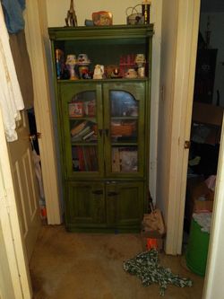 Vintage Green Cabinet