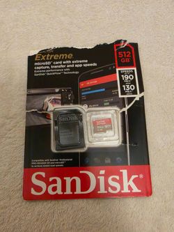 SanDisk Extreme 512GB MicroSD Memory Card